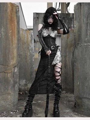 Liquid Invasion Gothic Dress by Blood Supply (BSY134)